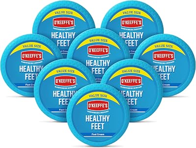 O'Keeffe's Healthy Feet Jar 180g 8 Pack Foot Cream Hydration