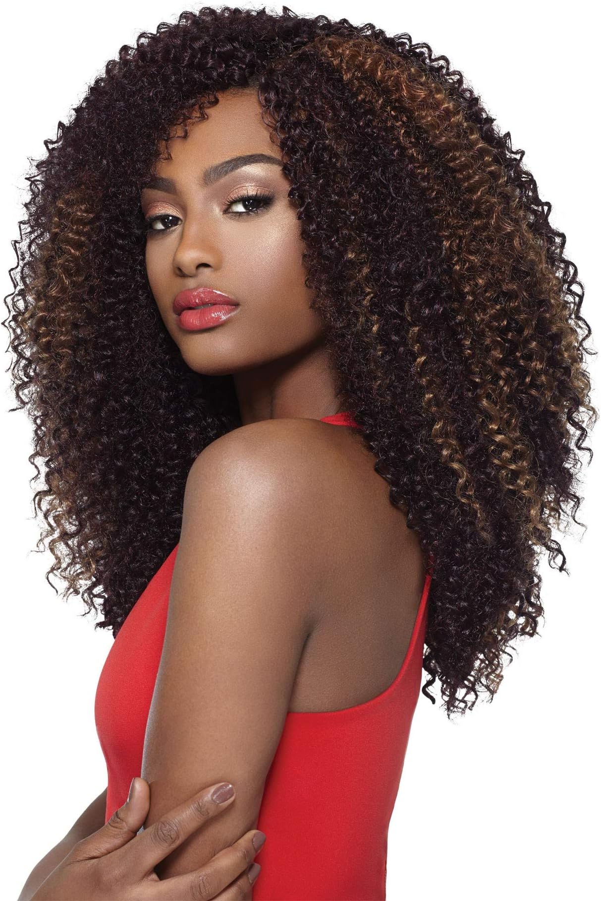 Outre Synthetic Hair Crochet Braids X-Pression Braid 4 In 1 Loop Kinky Curl 14 (4-Pack, F4/30)