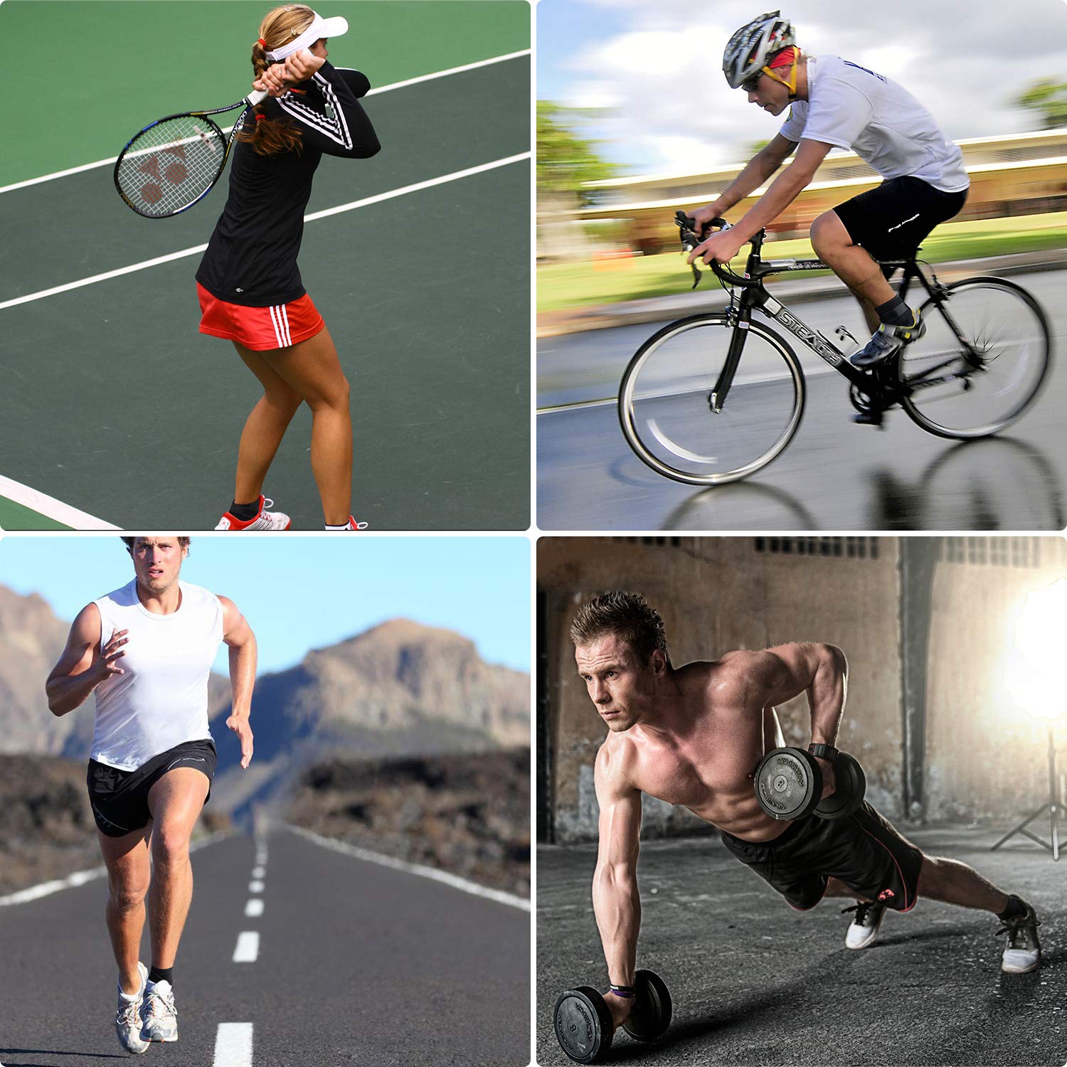 SENWOW Ankle Support, Adjustable Ankle Brace for Sports Running and Sprain Recovery, Protects Against Arthritis (Sold as Single Item)