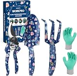 WORKPRO 4 Piece Garden Tools Set Stainless Steel Hand Tools with Ergonomic view 1