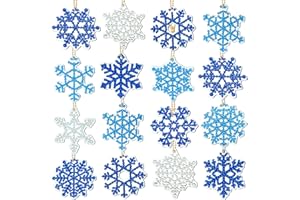 Tudomro 24 Pcs Snowflake Diamond Painting Christmas Keychains 5D Resin DIY Diamond Art Painting Rhinestone Keychains