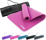 Respire Fitness Yoga Mat 185 x 57 cm Thick Dual Surface Non-Slip Pink