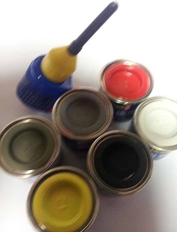 Revell Model Enamel Paints. Any 6 14ml pots + Glue. (Simply Email us