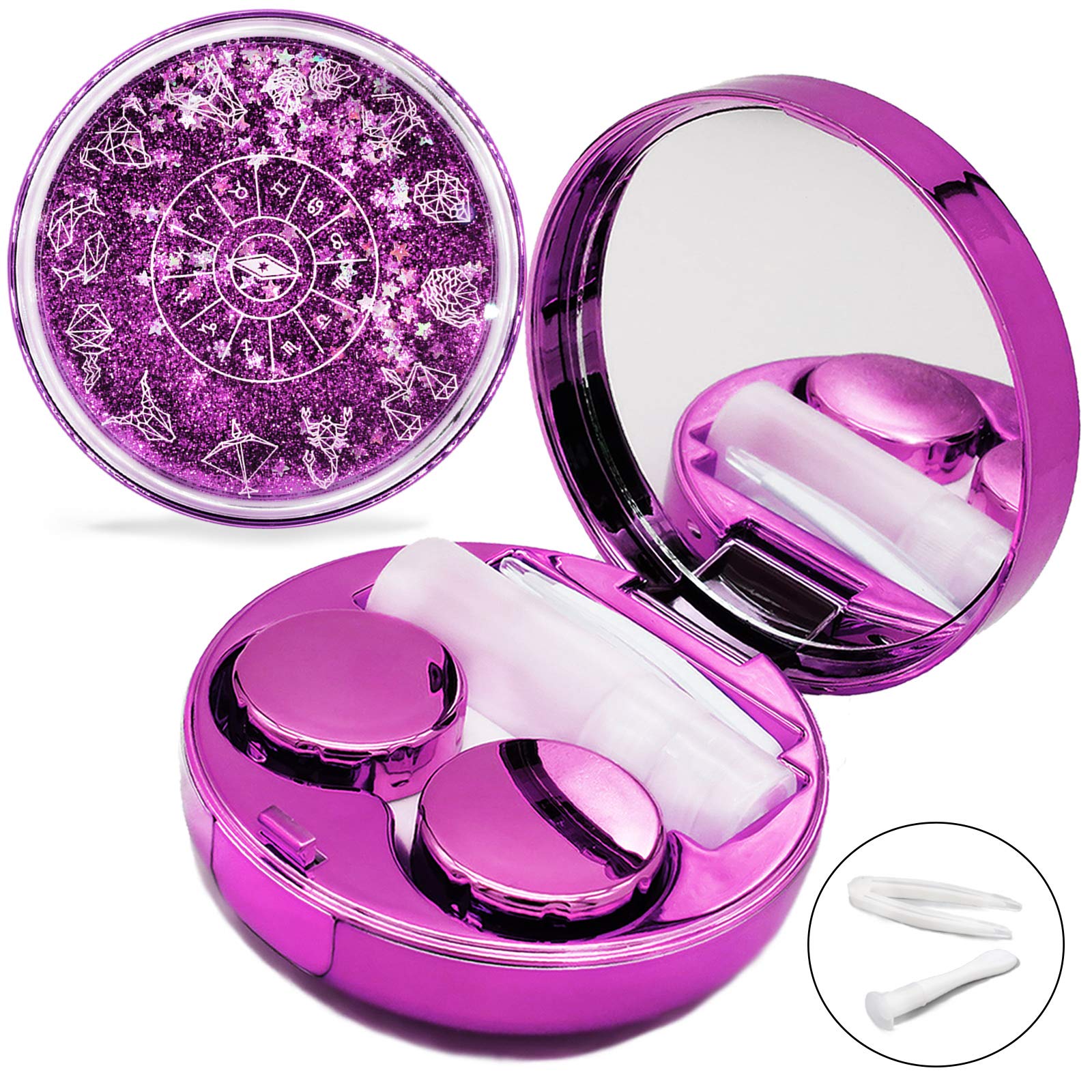 Vastsoon Contact Lens Case, Cute Travel Size Eye