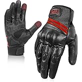 COFIT Windproof Winter Motorcycle Gloves, Unisex Durable Anti-Slip & Touchscreen Leather-Like Motorcycle Gloves, Ideal for Motocross Racing, Road Biking for Men & Women