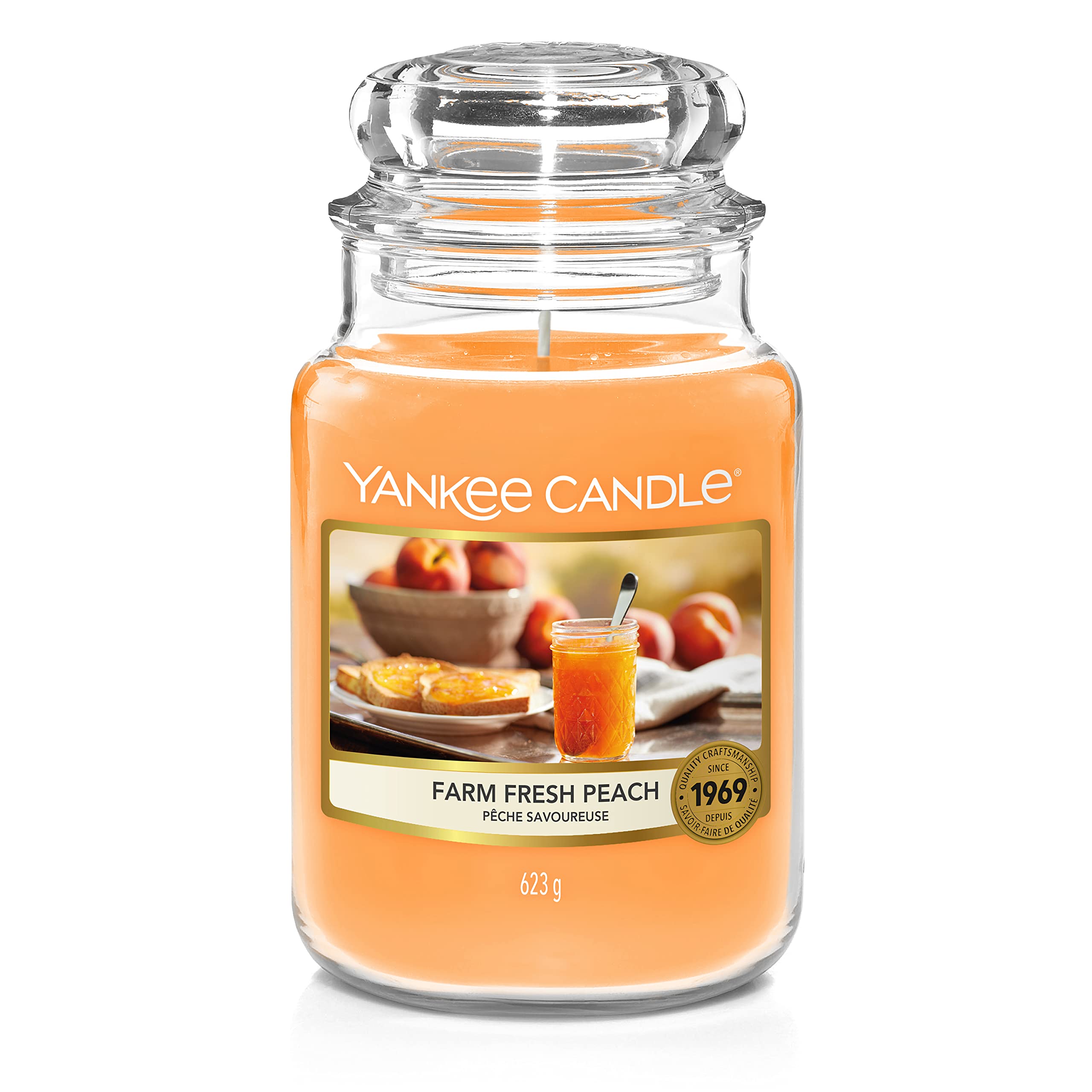 Yankee Candle Candle, Farm Fresh Peach, Large