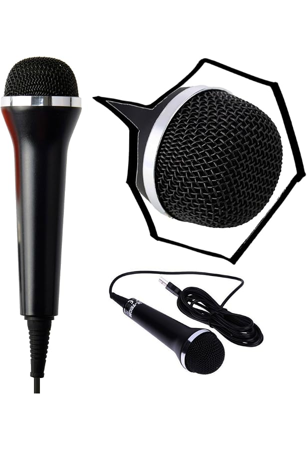 GUITAR HERO ROCK Band Red Octane USB Microphone E-UR20 for Xbox 360 PS2