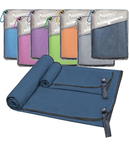 Serviette Microfibre Voyage Raqpak XXL 60x30 Pouces - Sèche Vite Avec Sac - Verte