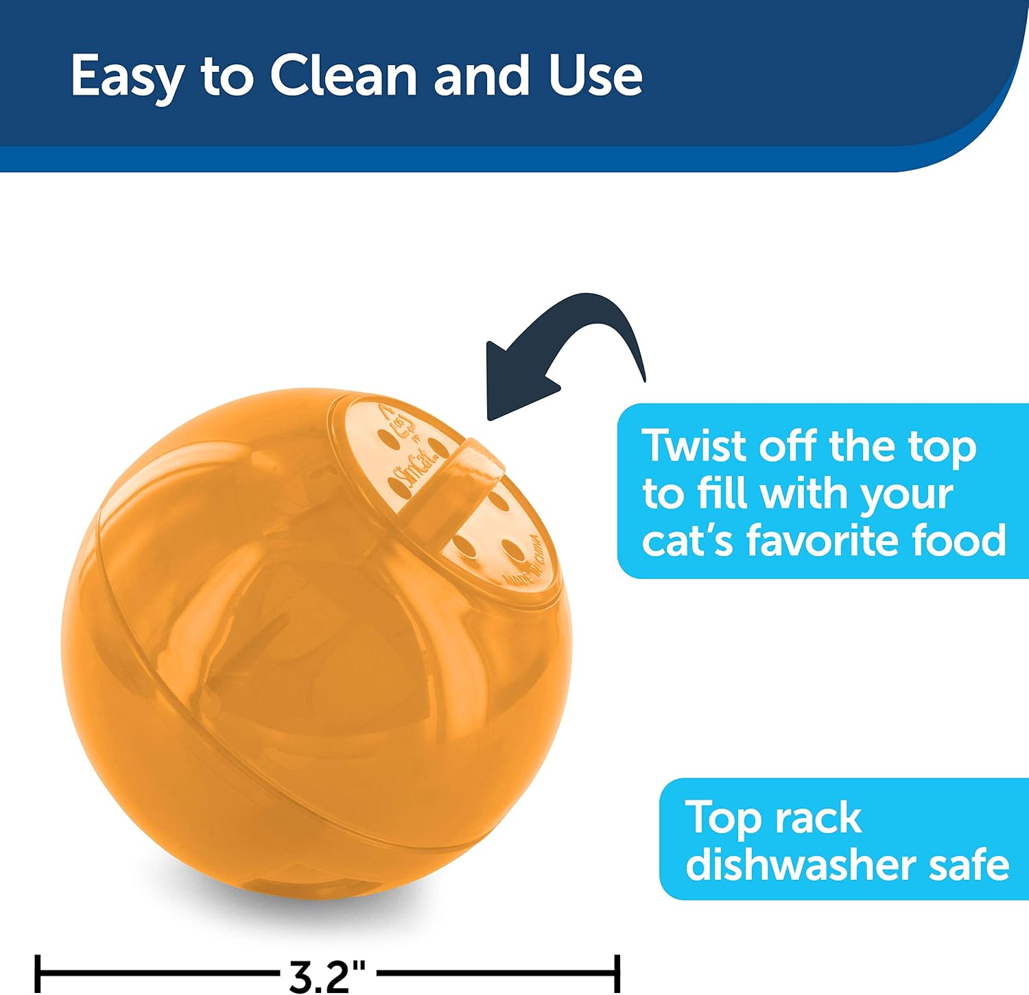 PetSafe SlimCat Interactive Feeder, includes Play with Mealtime, Adjustable Portions, BPA-Free Plastic - Image 4