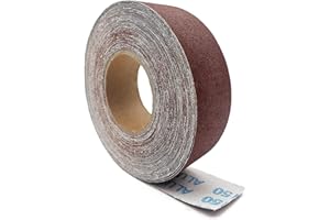 150 Grit Sandpaper Roll, 2 Inch x78.7 Feet Continuous Abrasive Sand Paper Ready to Cut Emery Cloth Roll for Drum Sander Woodw