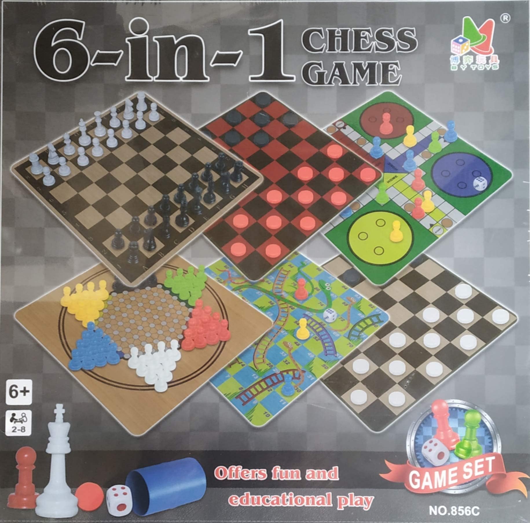 ALLCLEARANCEUK 6 in1 Classic Games Compendium Set In Box