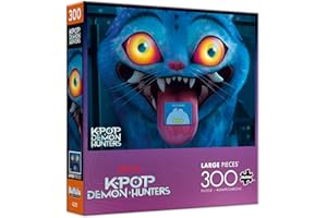 Buffalo Games – Netflix K-Pop Demon Hunters Derpy - 300 Oversized Piece Jigsaw Puzzle - Larger Shapes - Great for Adults, Fam