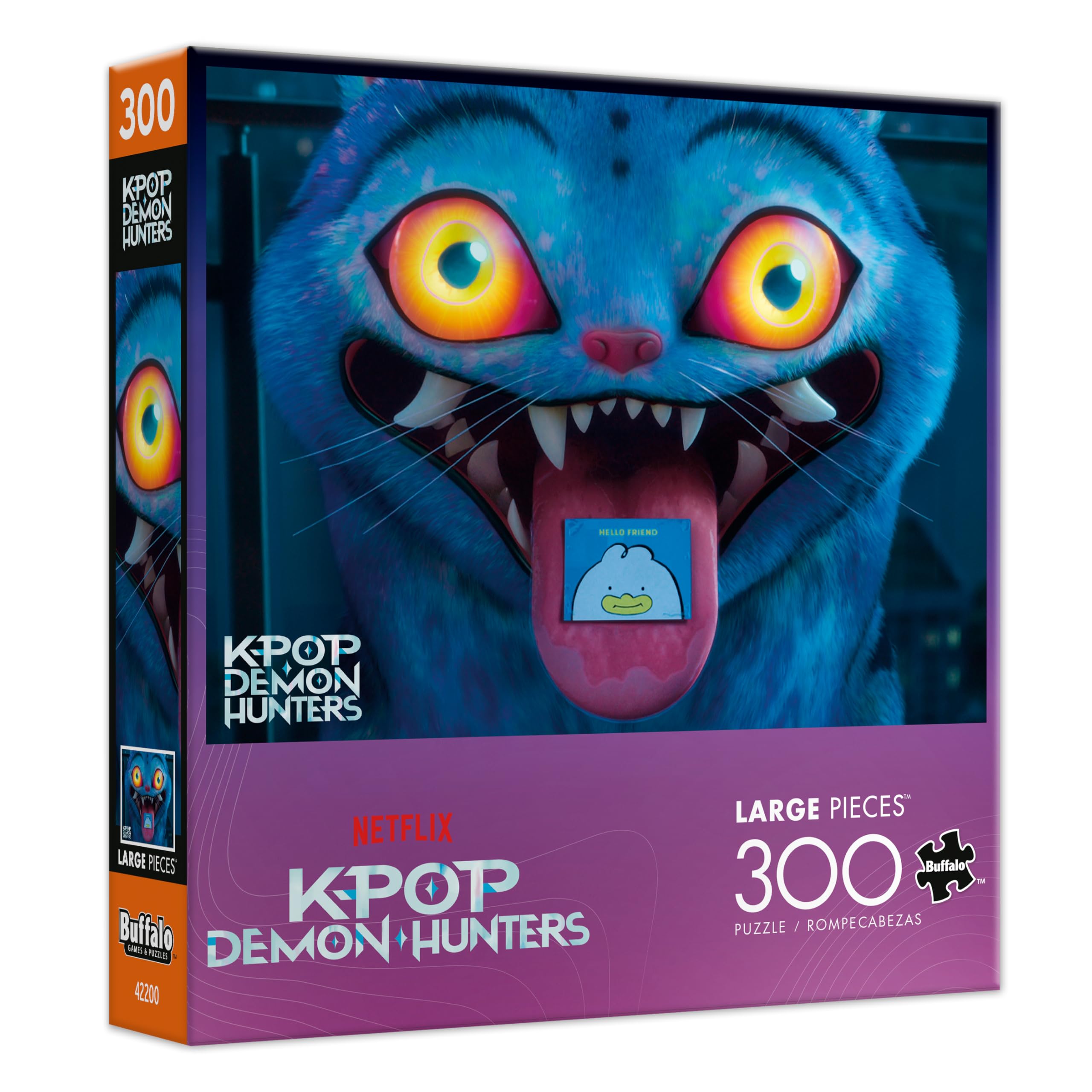 Buffalo Games – Netflix Kpop Demon Hunters Derpy - 300 Oversized Piece Jigsaw Puzzle - Larger Shapes - Great for Adults, Family, Kids, Easy to Grip