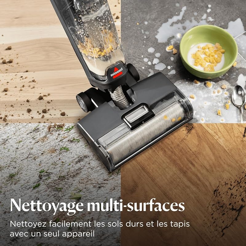 CrossWave OmniForce Aspirateur Balai Laveur sans Fil 3912N