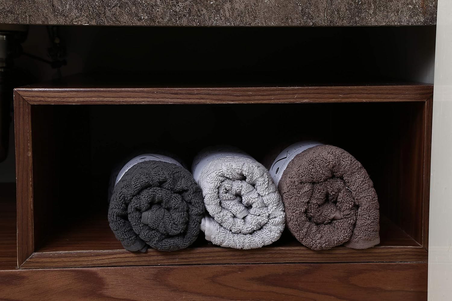 3 Piece Premium Quality Cotton Bath Towel Set - 1 (Assorted Pack A, 19 x 35 Inches): Kitchen & Dining