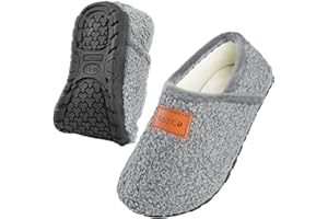 OBBYCO Kids House Slippers Toddler Home Shoes Cozy Lightweight Non-Slip Slippers Socks for Infant Little Boys Girls