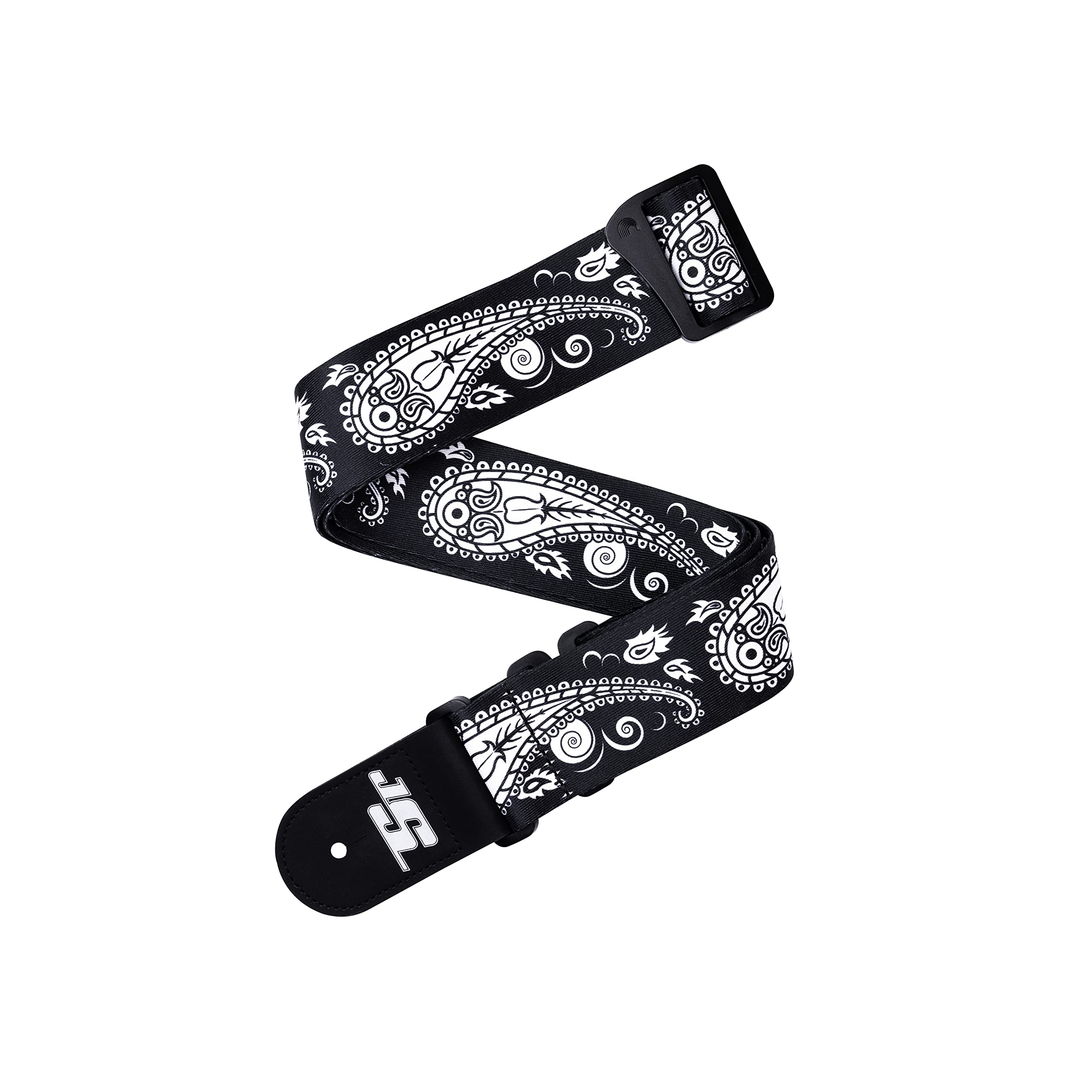 Planet Waves D'Addario Joe Satriani Swivel Guitar Strap, Black Paisley
