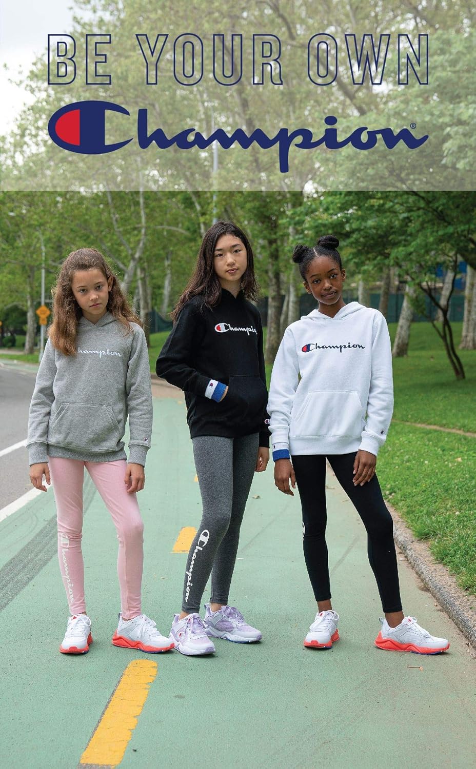 Champion Girls Heritage Stretch Active Tech Leggings with Media Pocket: Clothing