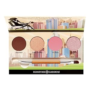 Honeybee Gardens Cosmopolitan Eye Shadow Palette | Cruelty Free, Gluten Free, Paraben Free