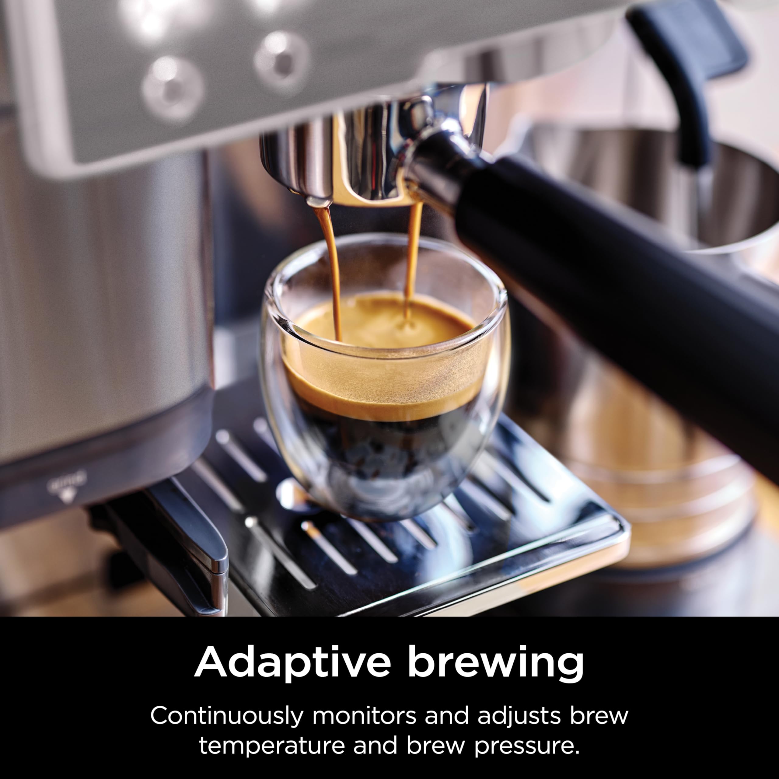 Ninja Luxe Cafe Premier Series, máquina de café expreso, café por goteo, preparación fría rápida, molinillo integrado, espumador manos libres, con caja de golpe, filtro de agua, tabletas de limpieza, descalcificador, ES601GM