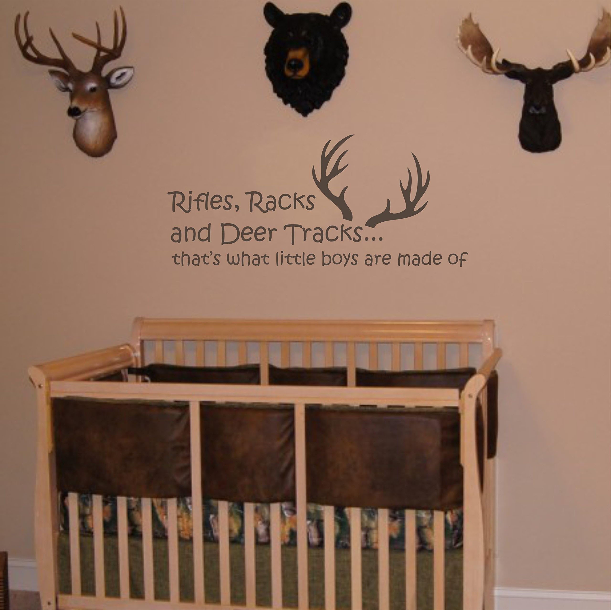 Hunting Wall Decal- Name Wall Decal Sticker Custom Name Wall Decal Girls Room Boys Room - Personalized Name Wall Decal Nursery Decal - Baby Monogram Vinyl Wall Art