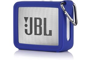 TXEsign Travel Protective Silicone Stand Up Carrying Case Compatible with JBL GO 2 Portable Waterproof Speaker (Blue)