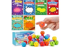 AUUGUU 30 PCS Valentines Day Cards for Kids School with Sport Ball Fidget Spinners, Kids Valentine Party Favor, Valentine's Day Classroom Prizes, Ideal Valentine Exchange Gift
