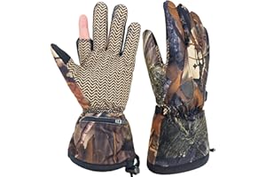 Rechargeable Heated Camo Hunting Gloves for Men Gants de Chasse chauffants rechargeables Camouflage Pour Hommes