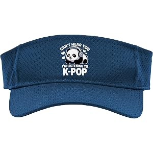 Can't Hear You I'm Listening K-Pop Kawaii Kpop Sport Sun Visor