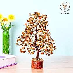 YATSKIA Tiger Eye Crystal - Tree of Life, Healing