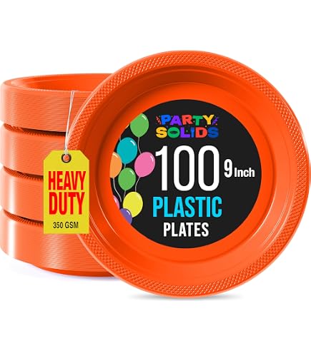 Lot De 100 Serviettes De Table 2 Plis - Orange | Pour Fêtes, événements, Restaurants | Jetables