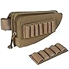 Tactical Buttstock Shotgun Rifle Stock Ammo Portable Pouch Shell Cartridge Holder Pouch Holder Cheek Nylon Pad Package(O