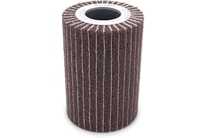 CS UNITEC C.S. Unitec PTX Interleaf Combi Wheel | 180 Grit Metal & Wood Buffer Polisher Machine Attachment for Grinder Tool | 4" Diameter x 6" Wide (47323)