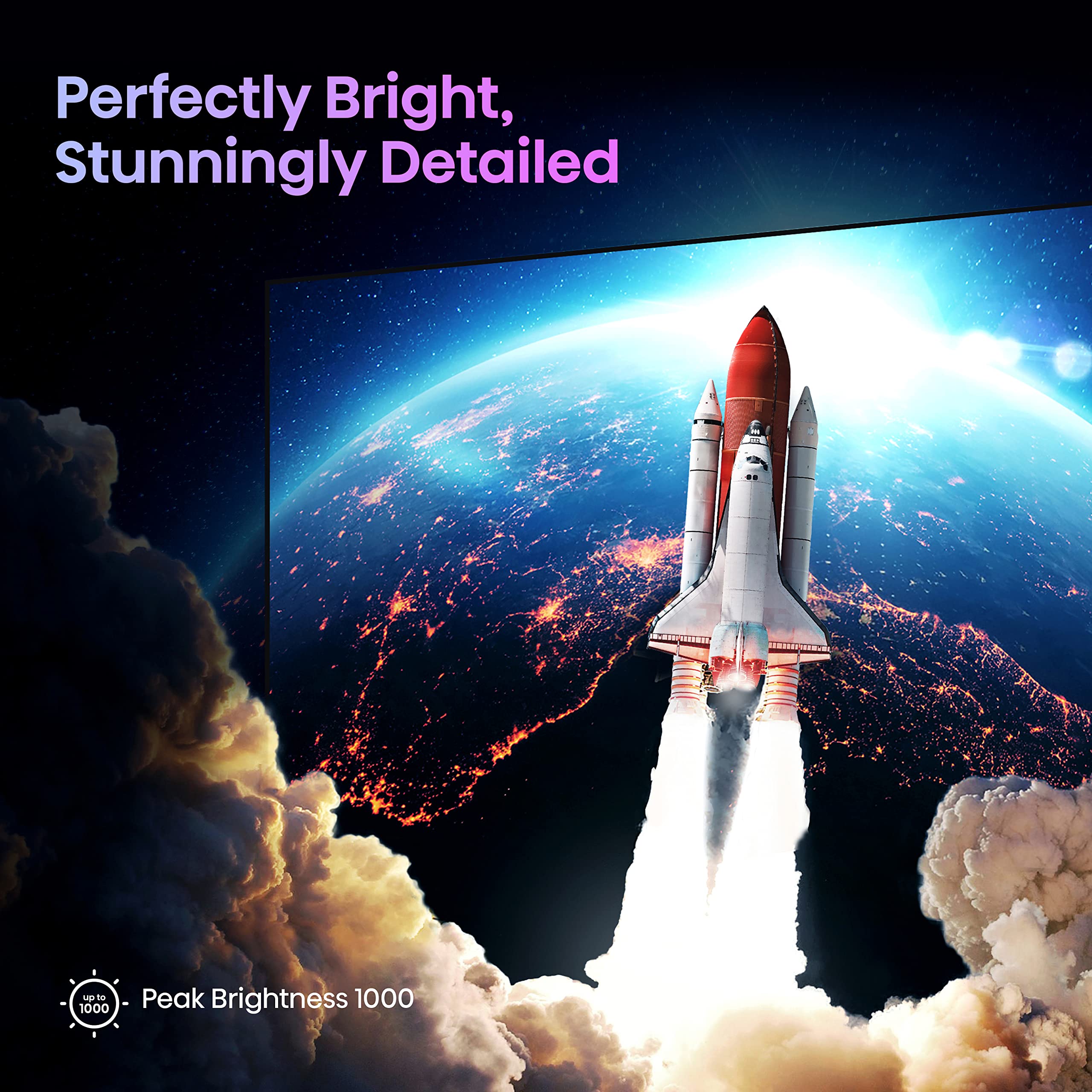 Hisense 55-Inch Class U7 Series Mini-LED ULED 4K UHD Google Smart TV (55U7K) - QLED, Native 144Hz, 1000-Nit, Dolby Vision IQ, Full Array Local Dimming, Game Mode Pro, Alexa Compatibility