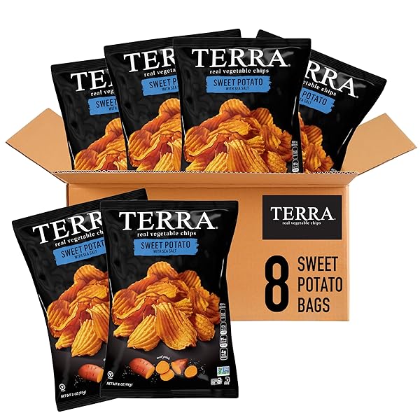 TERRA VEGETABLE CHIPS, SWEET POTATO WITH SEA SALT...