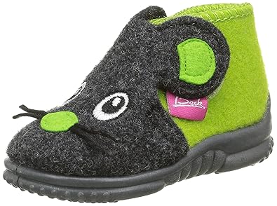Beck Jungen Mäuschen Flache Hausschuhe
