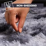Aspire Homeware Dark Grey Rug 80x150 cm Non Slip Shaggy Thick Pile view 4