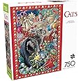 Buffalo Games – Puzzle Natale Cat-tastrophy 750 Pezzi Per Adulti – Dimensioni 61x45,7 Cm, Poster Incluso, Regalo Ideale