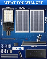 Gefolly SL-9800W Solar Street Lights