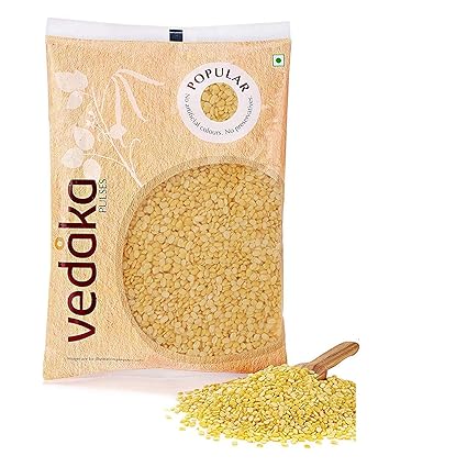 Amazon Brand - Vedaka Popular Moong Dal (Yellow), 1 kg