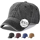 MUNULA Oversize Baseball Cap XL-XXL (Adjustable 23.6"-25.6") Big Head Hats Jean Sports Cap Dad Hat