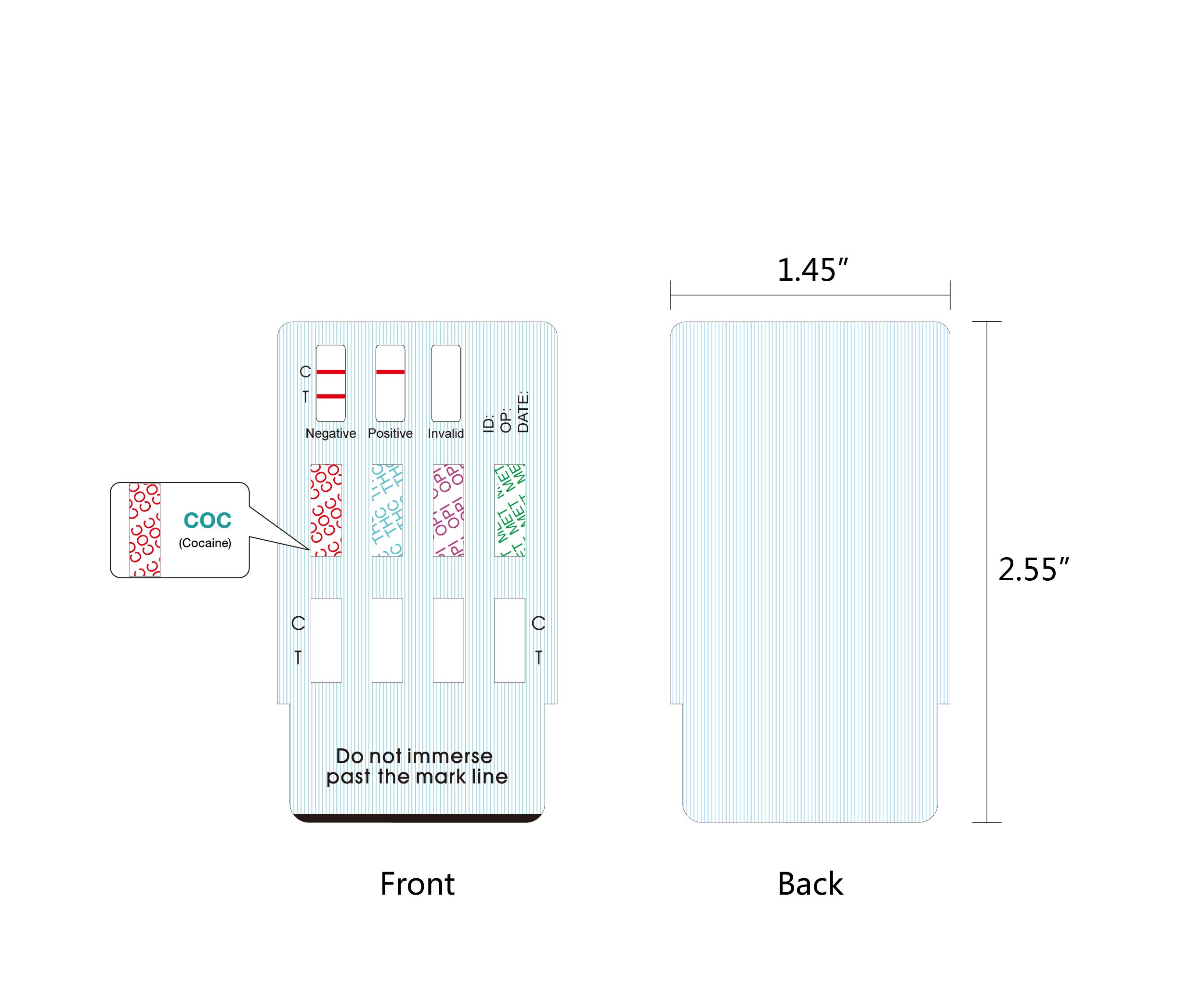 Easy@Home 10 Pack 4 Panel Instant Urine Drug Test - Cocaine (COC), Marijuana (THC), Opiates (OPI), MethAmphetamine (mAMP / MET) EDOAP#144