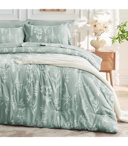 Parure de lit 3 pièces à rayures blanches pour très grand lit, couvre
