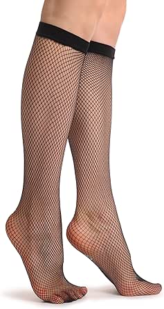 fishnets with knee high socks