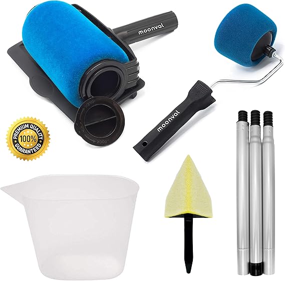 Rullo Pittura Con Serbatoio Set Professionale Antigoccia Paint Painting