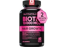 Biotin 10000MCG Vitamins Growth Women