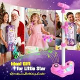 Dislocati LED Stand Karaoke Machine 2 Microphones Bluetooth Kids Gift 3-12 view 6