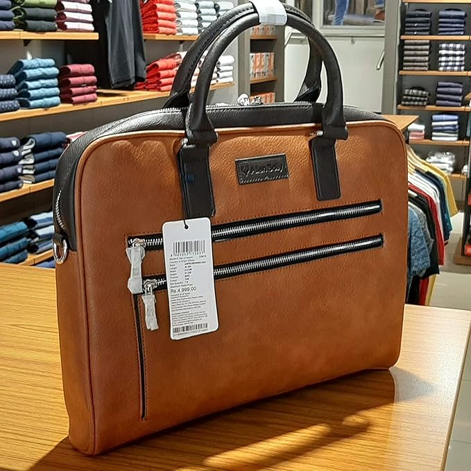 allen solly leather laptop bags
