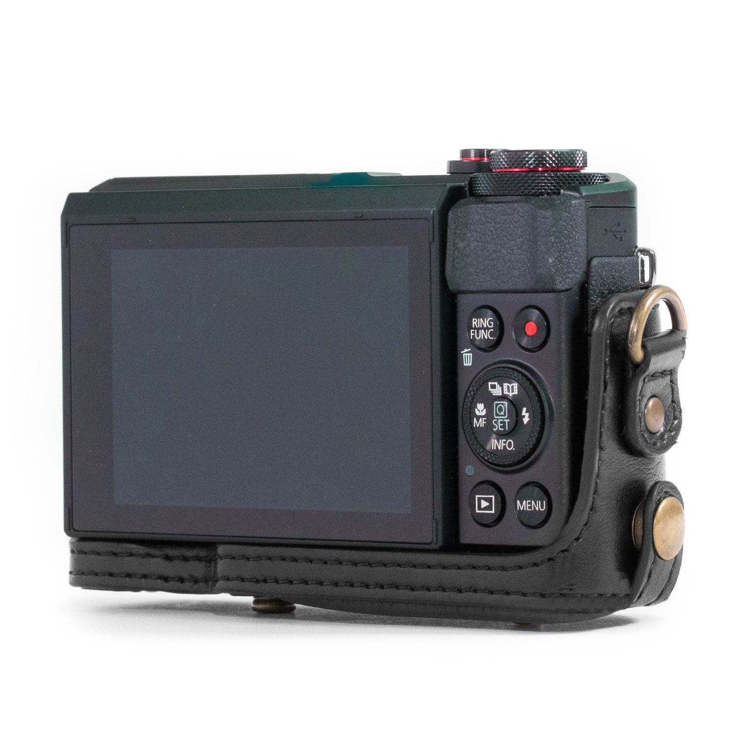 Megagear Ever Ready Leather Camera Case Compatible With Canon Powershot G7 X Mark Ii