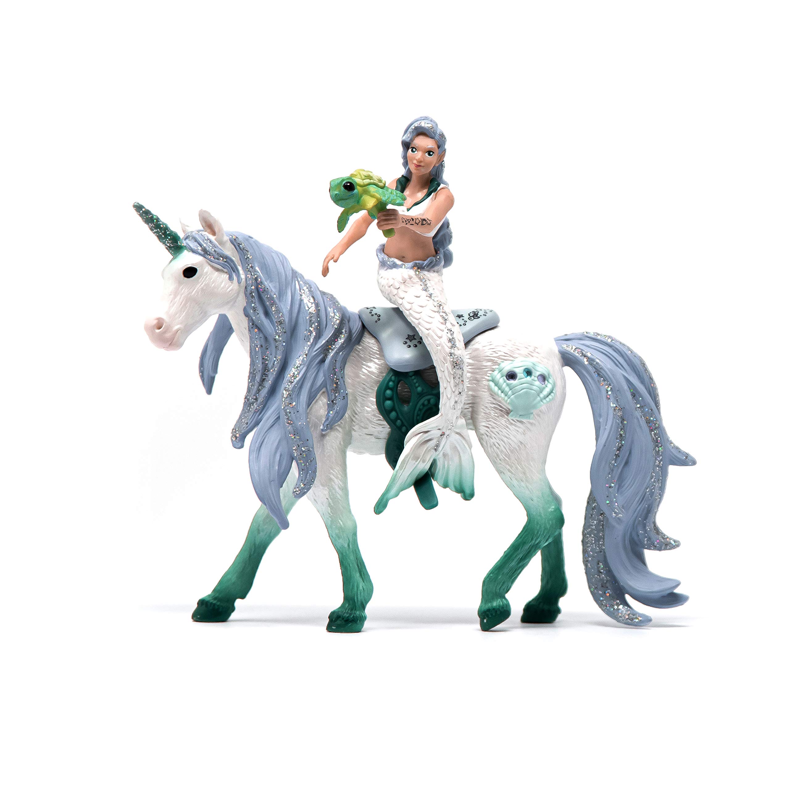 SCHLEICH 42509 Mermaid riding on Sea Unicorn bayala Figurine for ages 5-12 years